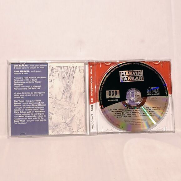 Hank Marvin & John Farrar (CD, 2007)-Folk Rock-Digitally Remastered-No Slip Cove - Picture 3 of 5